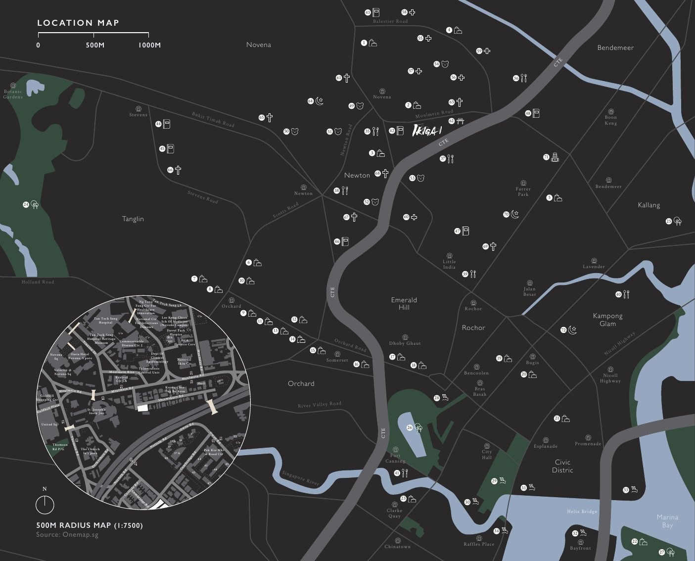Ikigai location map